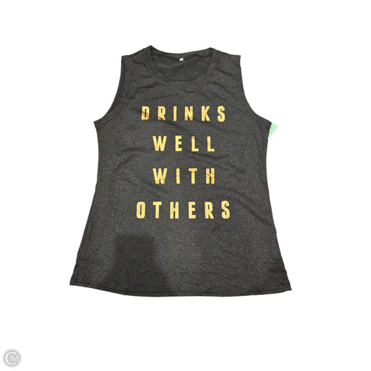 Athletic Tank Top By Cmc In Grey, Size: L