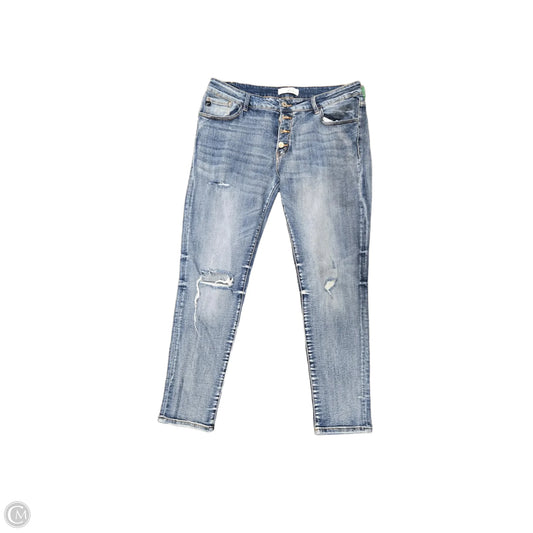 Jeans Boot Cut By Kancan In Blue Denim, Size: 12