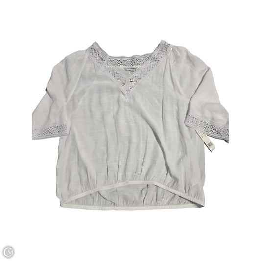 Top Short Sleeve By Counterparts In White, Size: Xl
