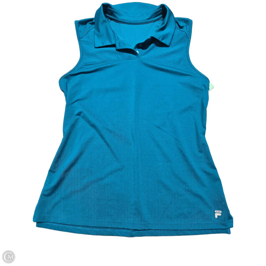 Athletic Tank Top By Fila In Blue, Size: L