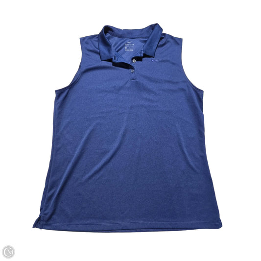 Athletic Tank Top By Nike In Blue, Size: L