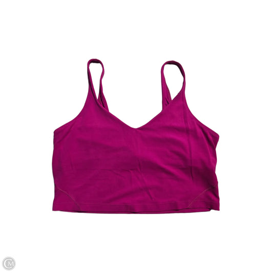 Athletic Tank Top By Lululemon In Pink, Size: 14