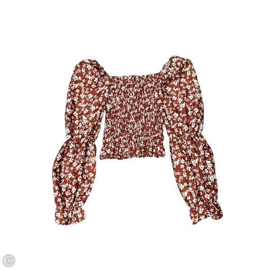 Top Long Sleeve By Cmb In Floral Print, Size: S