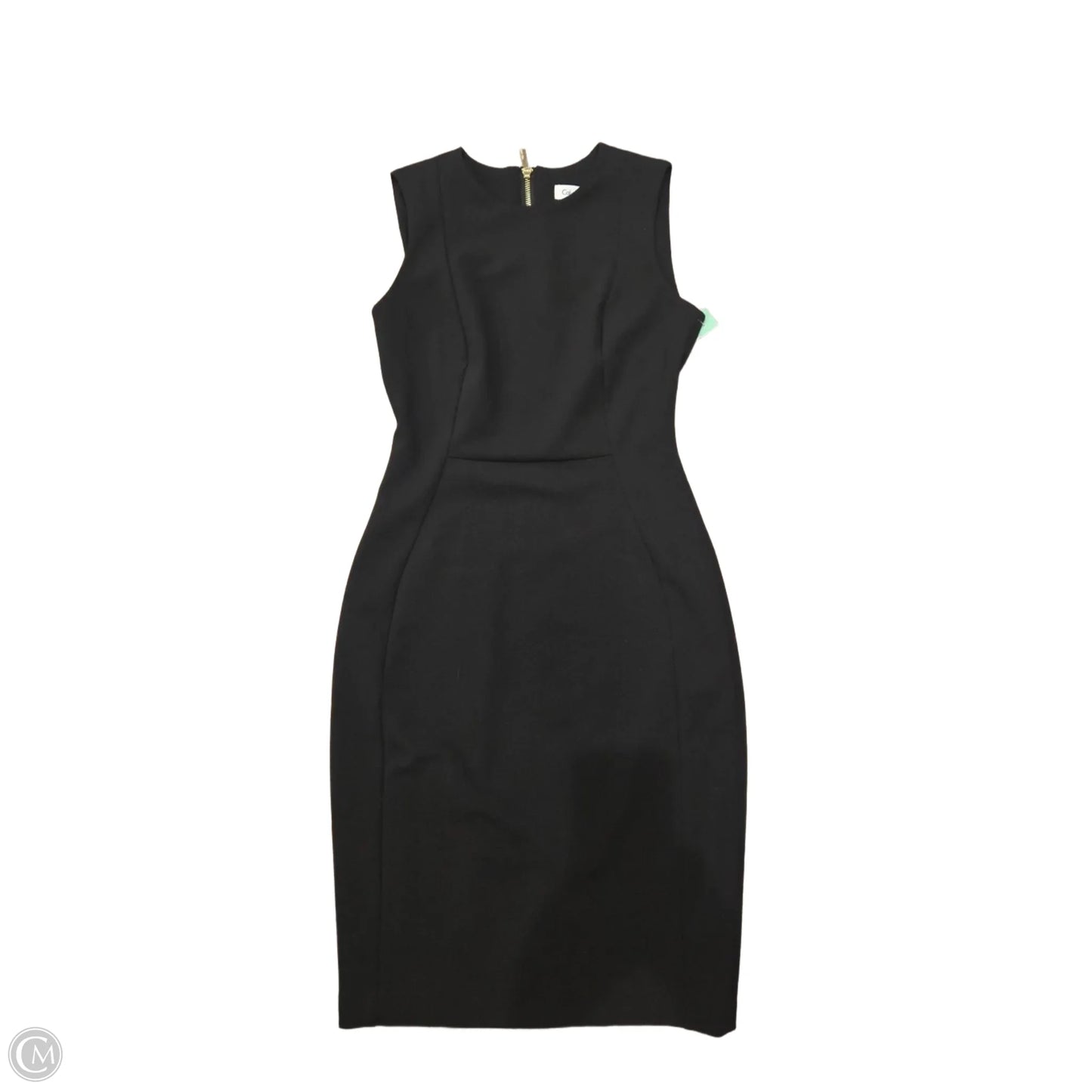 Dress Casual Midi By Calvin Klein In Black, Size: 2