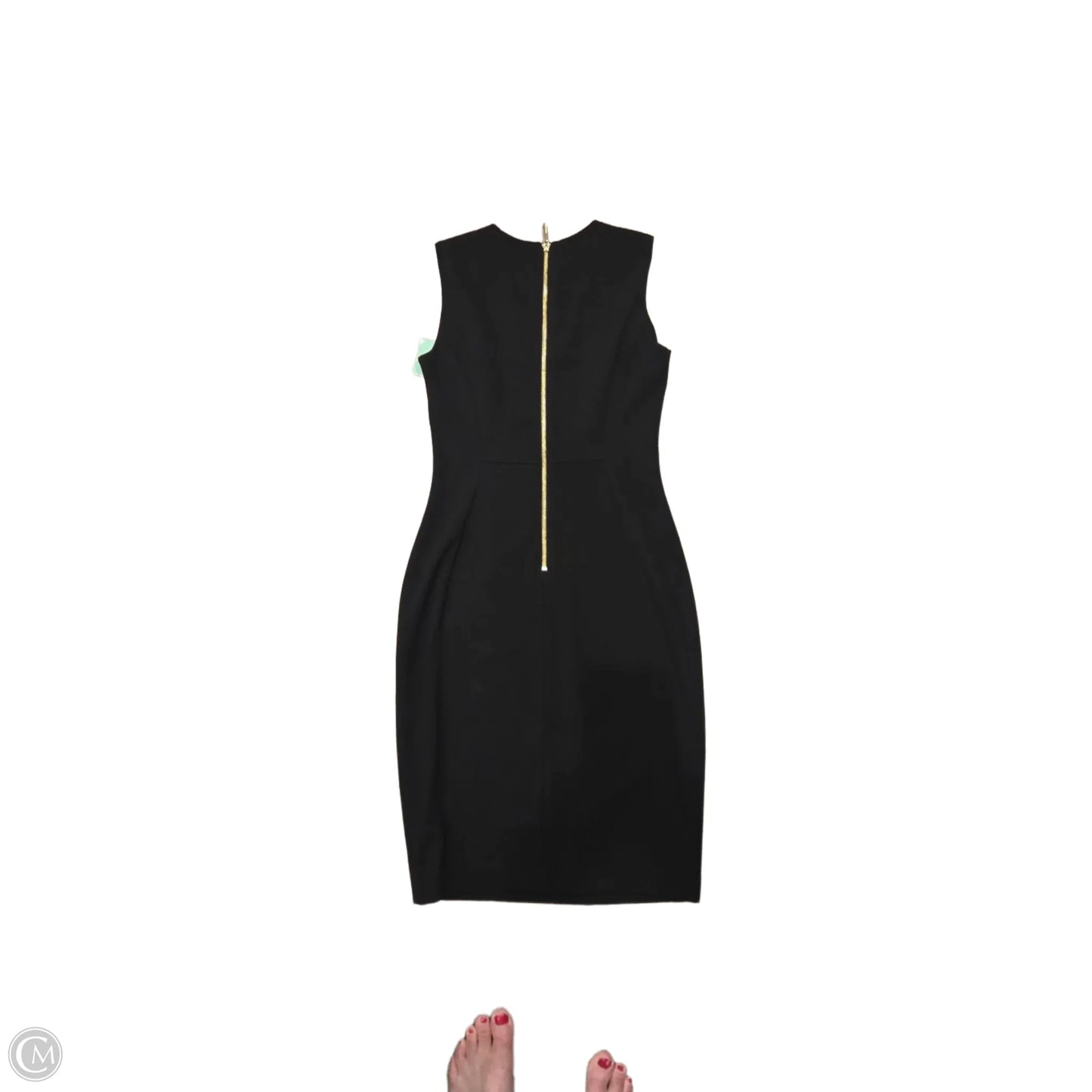 Dress Casual Midi By Calvin Klein In Black, Size: 2