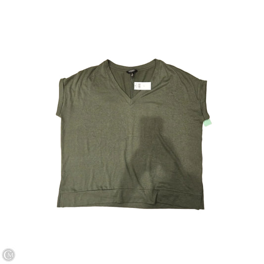 Top Short Sleeve By Banana Republic In Green, Size: M