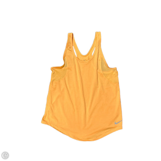 Athletic Tank Top By Nike In Orange, Size: S