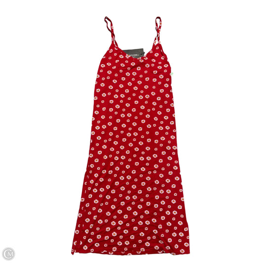 Dress Casual Midi By Pretty Little Thing In Red, Size: M