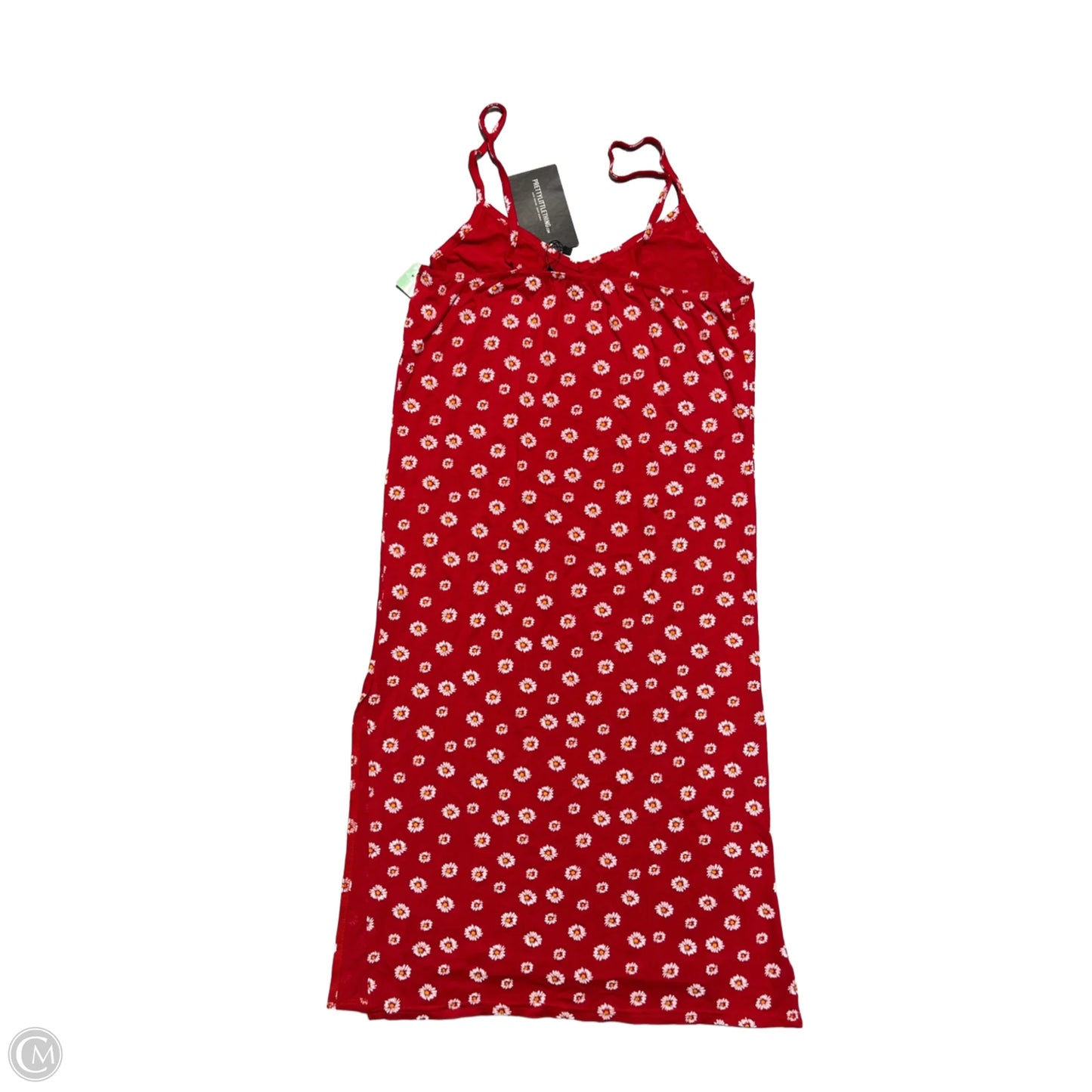 Dress Casual Midi By Pretty Little Thing In Red, Size: M