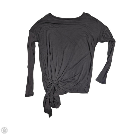 Athletic Top Long Sleeve Collar By Lululemon In Black, Size: S