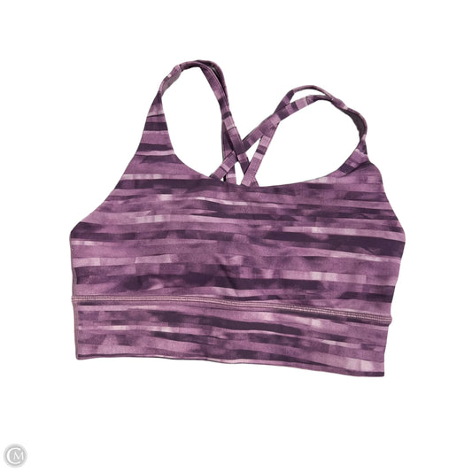 Athletic Bra By Lululemon In Purple, Size: 6