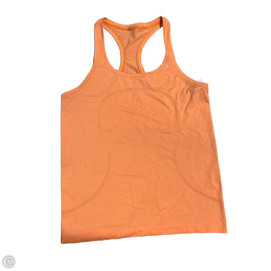 Athletic Tank Top By Lululemon In Orange, Size: M