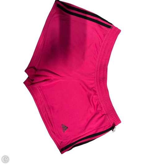Athletic Shorts By Adidas In Pink, Size: L