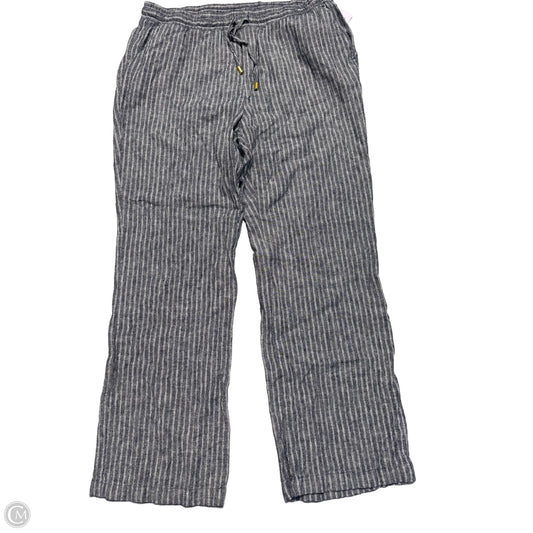 Pants Linen By Ellen Tracy In Blue, Size: M