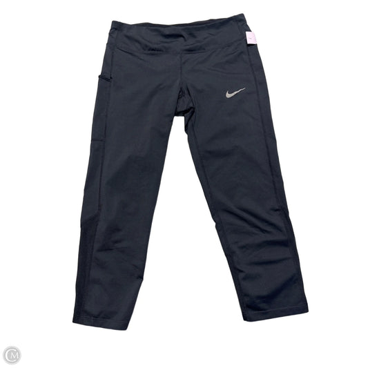 Athletic Capris By Nike In Black, Size: M