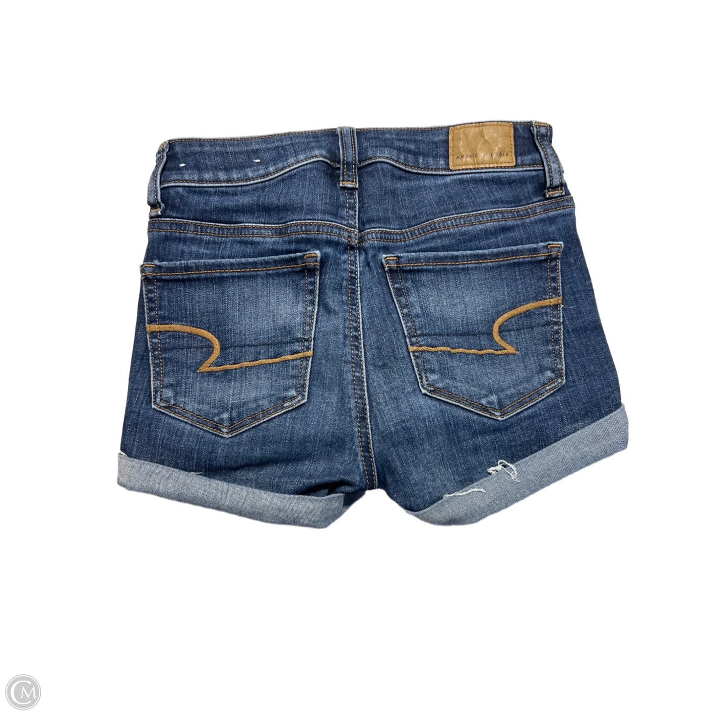 Shorts By American Eagle In Blue Denim, Size: 0