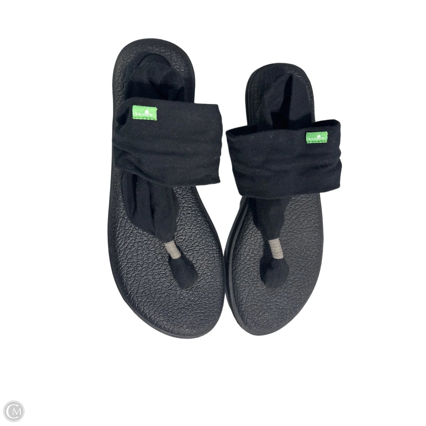 Sandals Flats By Sanuk In Black, Size: 8.5