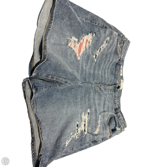 Shorts By Lane Bryant In Blue Denim, Size: 18