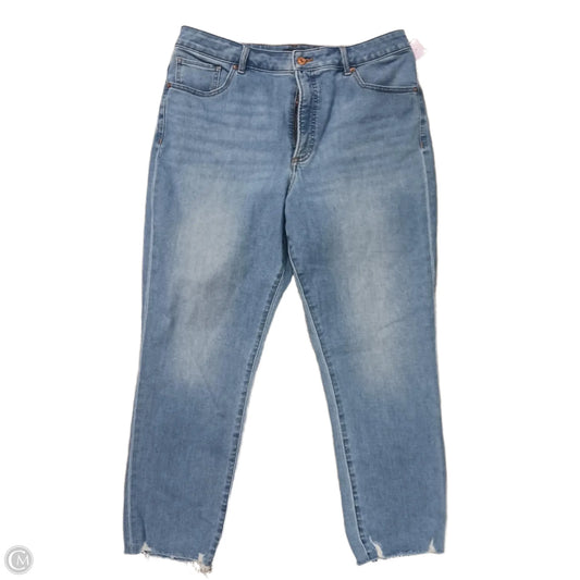 Jeans Straight By Express In Blue Denim, Size: 14