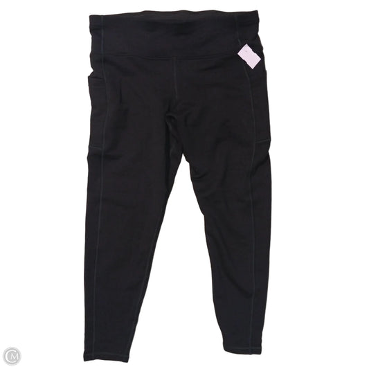 Athletic Leggings By Athleta In Black, Size: Xl