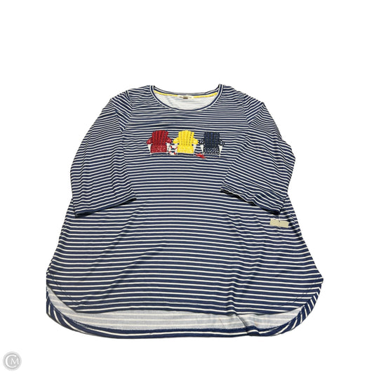 Top 3/4 Sleeve By Cmc In Striped Pattern, Size: Xxl