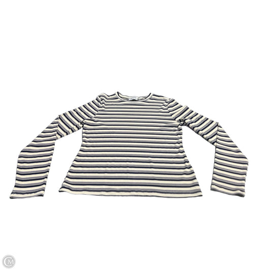 Top Long Sleeve By Cmb In Striped Pattern, Size: Xl