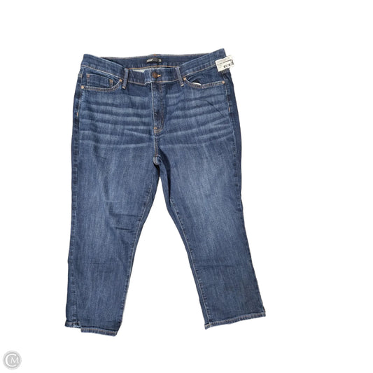 Jeans Straight By Simply Vera In Blue Denim, Size: 20