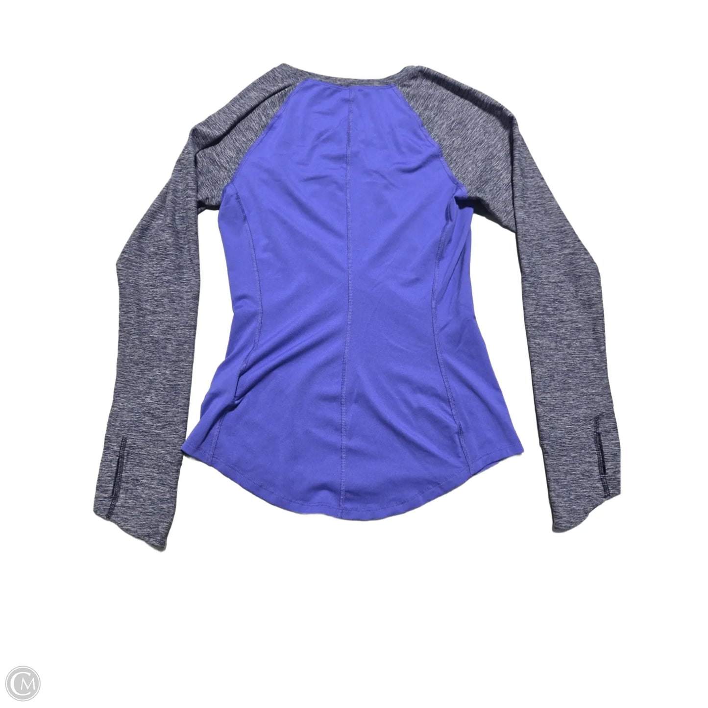 Athletic Top Long Sleeve Collar By The North Face In Purple, Size: Xs