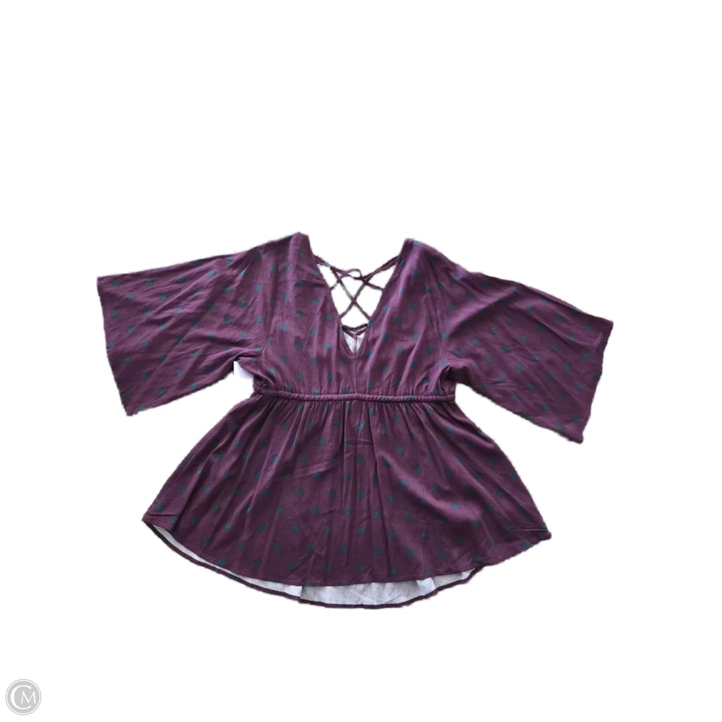 Top Long Sleeve By Torrid In Purple, Size: 0x