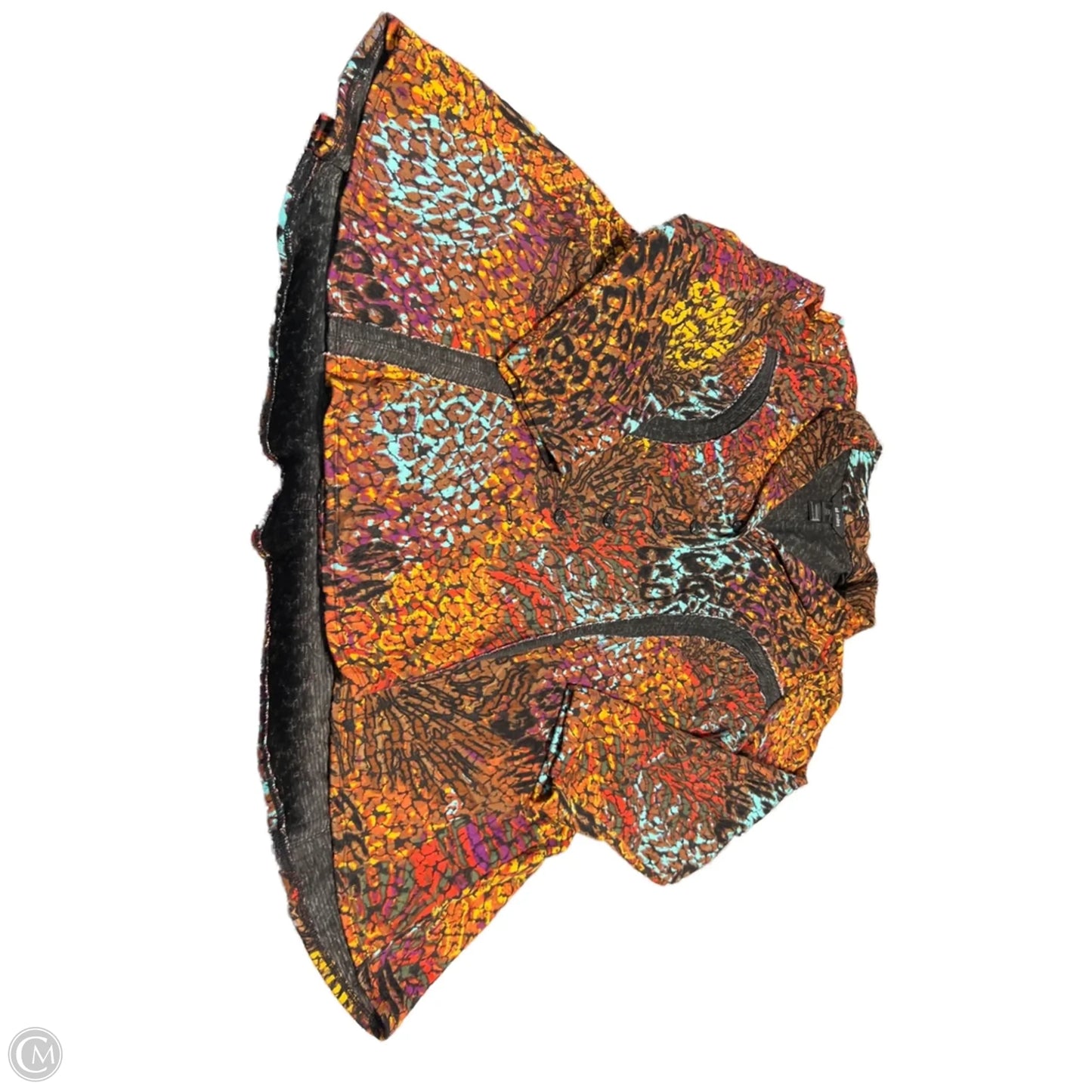 Top 3/4 Sleeve By Ali Miles In Multi-colored, Size: Xlp