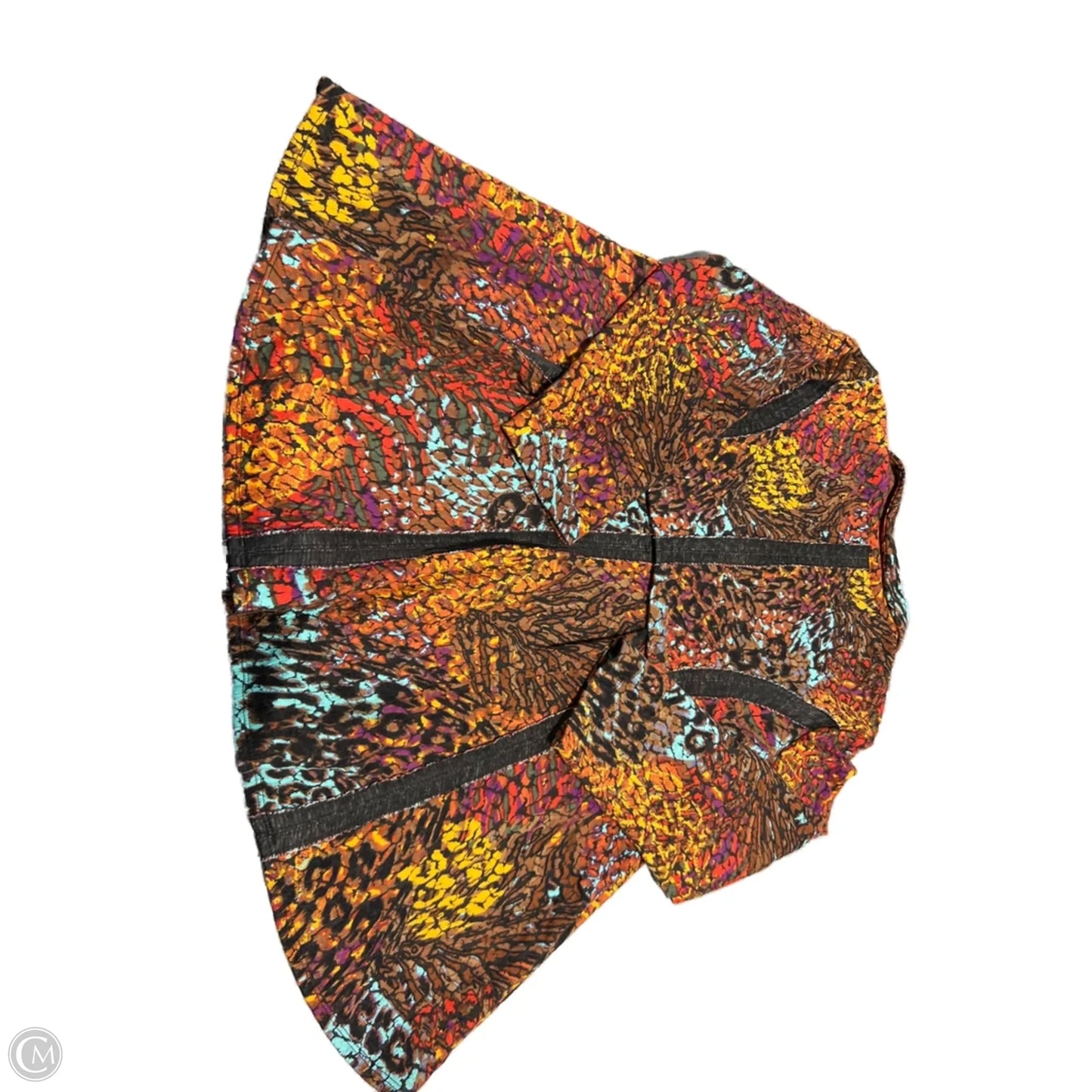 Top 3/4 Sleeve By Ali Miles In Multi-colored, Size: Xlp