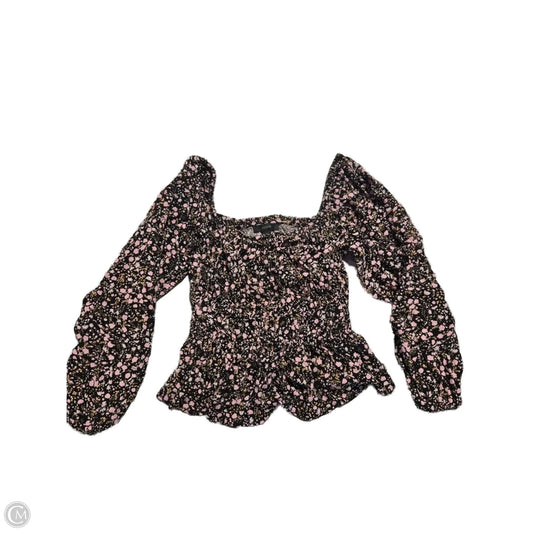 Top Long Sleeve By J. Crew In Floral Print, Size: Xxs