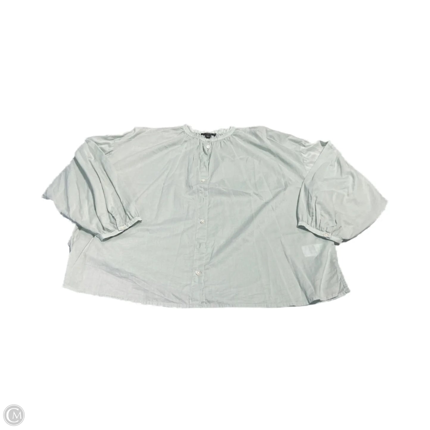 Top Long Sleeve By J. Crew In Green, Size: L