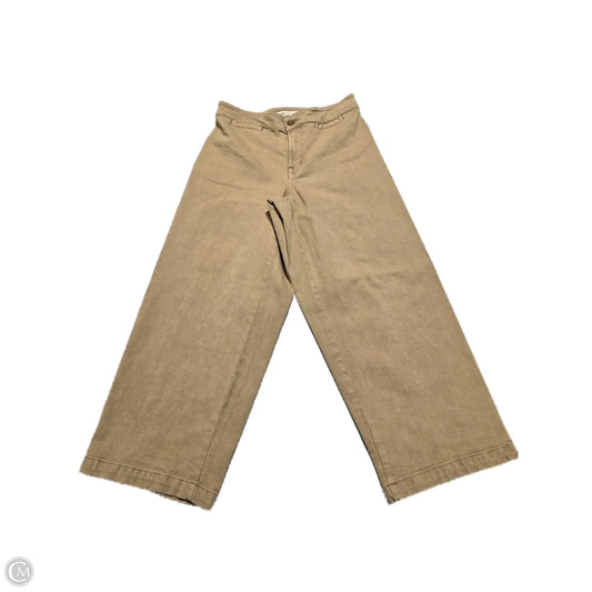 Jeans Wide Leg By Madewell In Tan, Size: 28