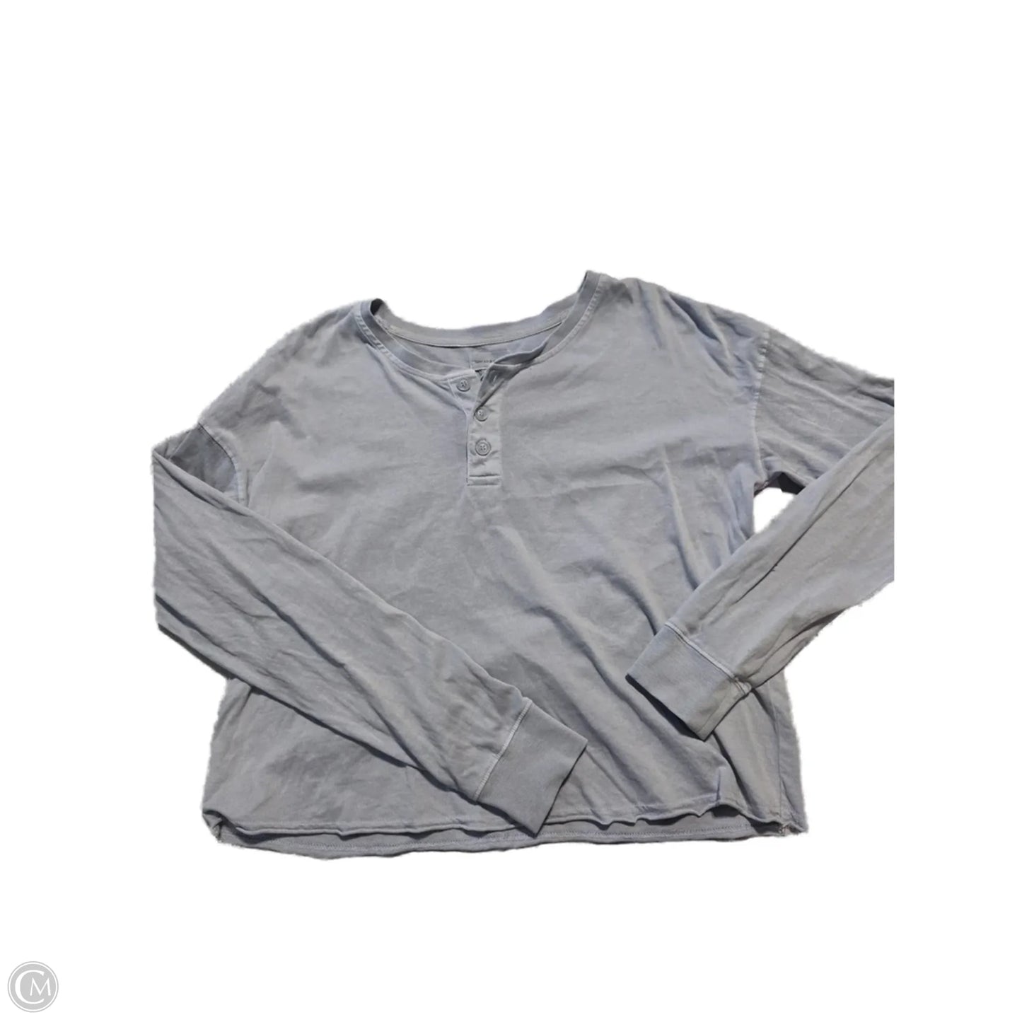 Top Long Sleeve By Thread And Supply In Blue, Size: S