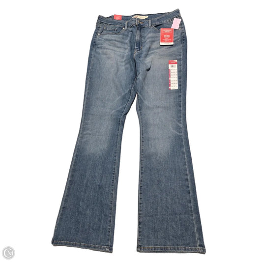 Jeans Skinny By Levis In Blue Denim, Size: 12