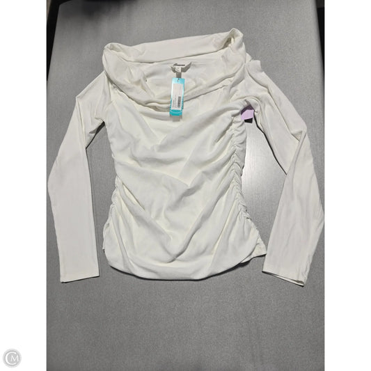Top Long Sleeve Basic By Cmc In White, Size: L