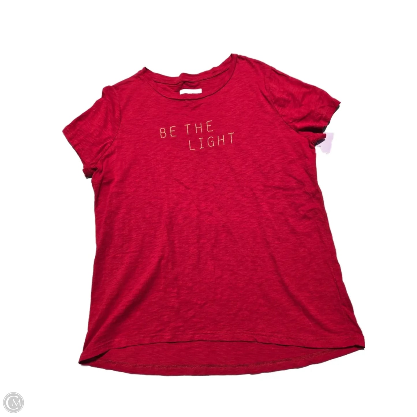 Top Short Sleeve Basic By Cmc In Red, Size: Xl