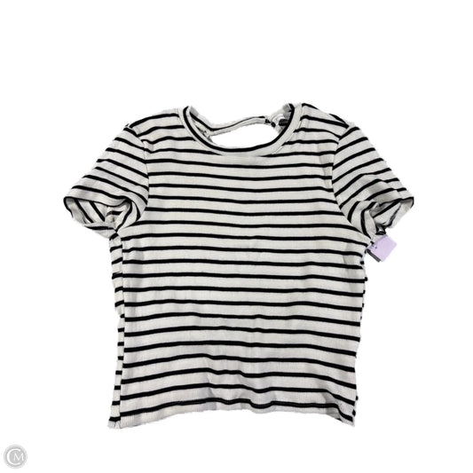 Top Short Sleeve By Altard State In Striped Pattern, Size: Xl