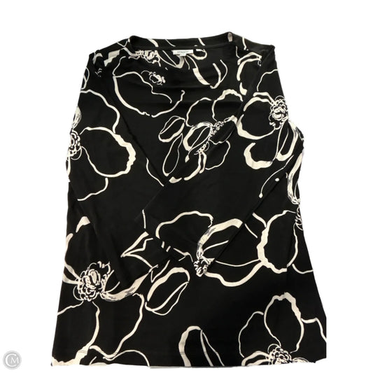 Top 3/4 Sleeve By Chicos In Black, Size: Xl