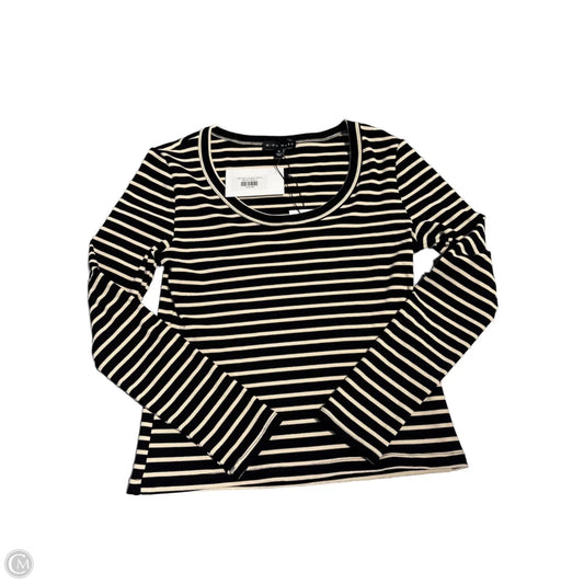 Top Long Sleeve By Cmc In Striped Pattern, Size: M