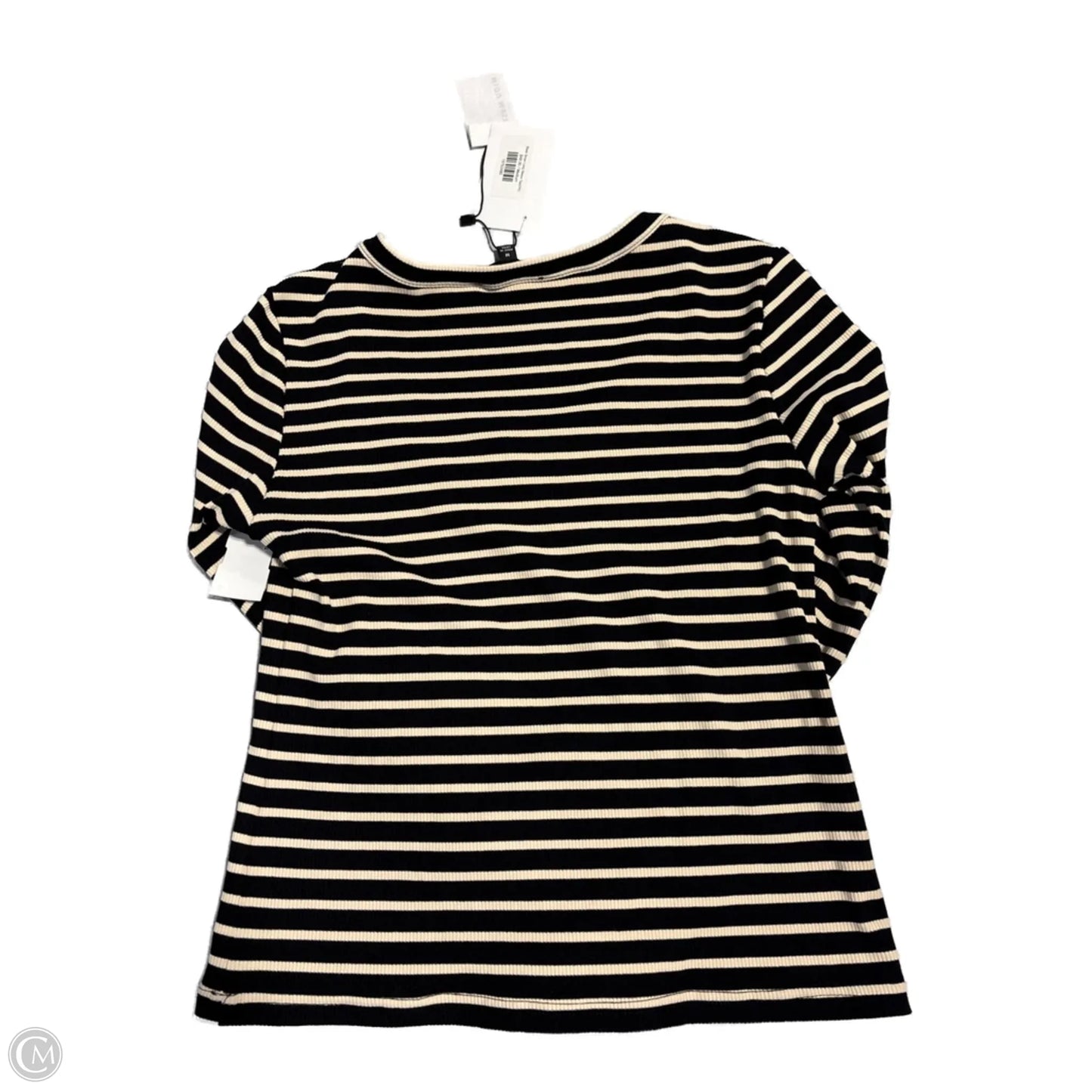 Top Long Sleeve By Cmc In Striped Pattern, Size: M