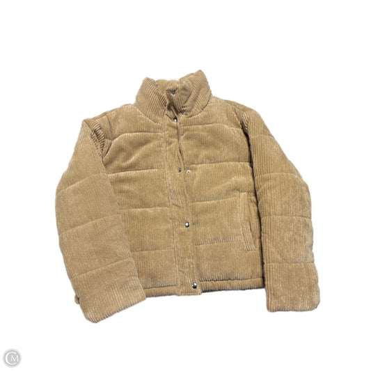 Jacket Puffer & Quilted By Cmc In Tan, Size: L