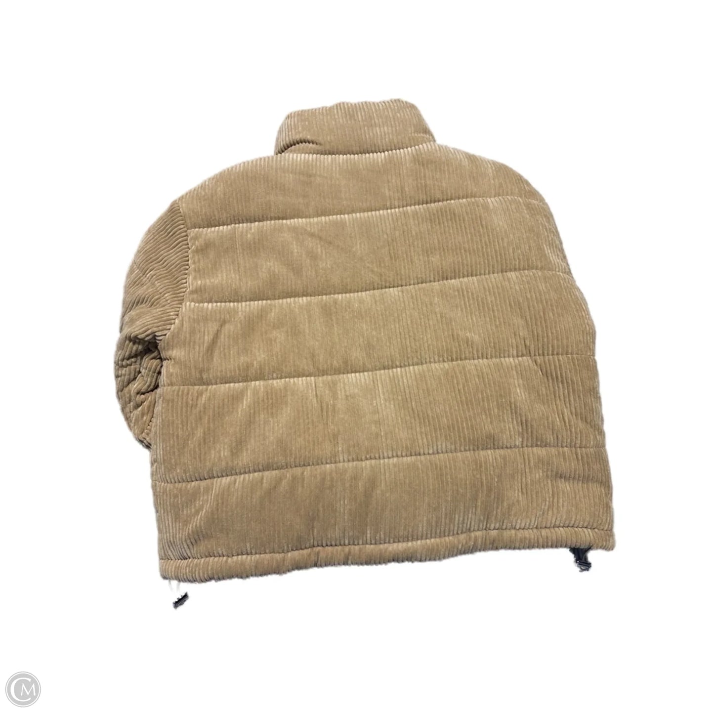 Jacket Puffer & Quilted By Cmc In Tan, Size: L