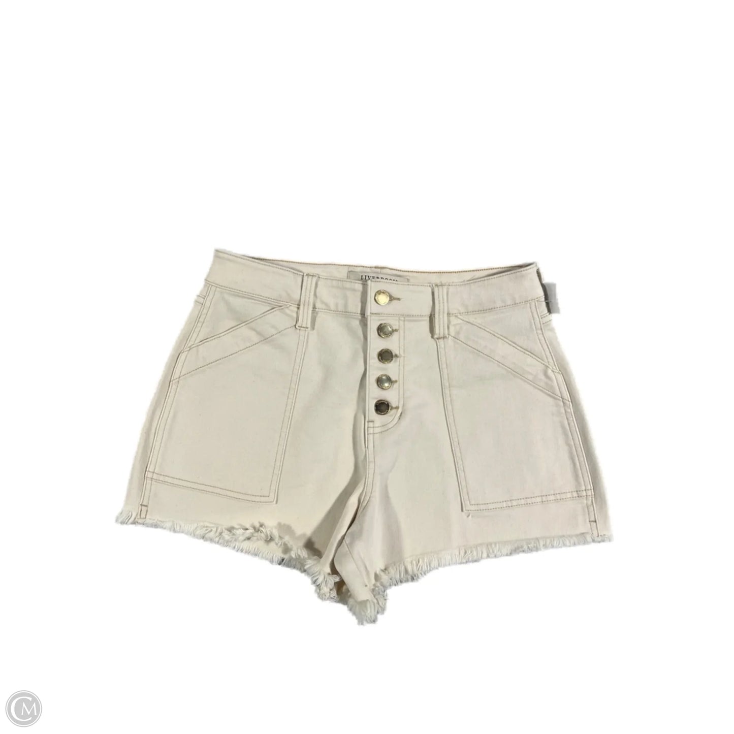 Shorts By Liverpool In Cream, Size: 6
