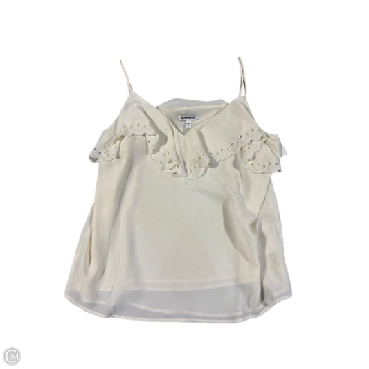 Tank Top By Express In Cream, Size: M
