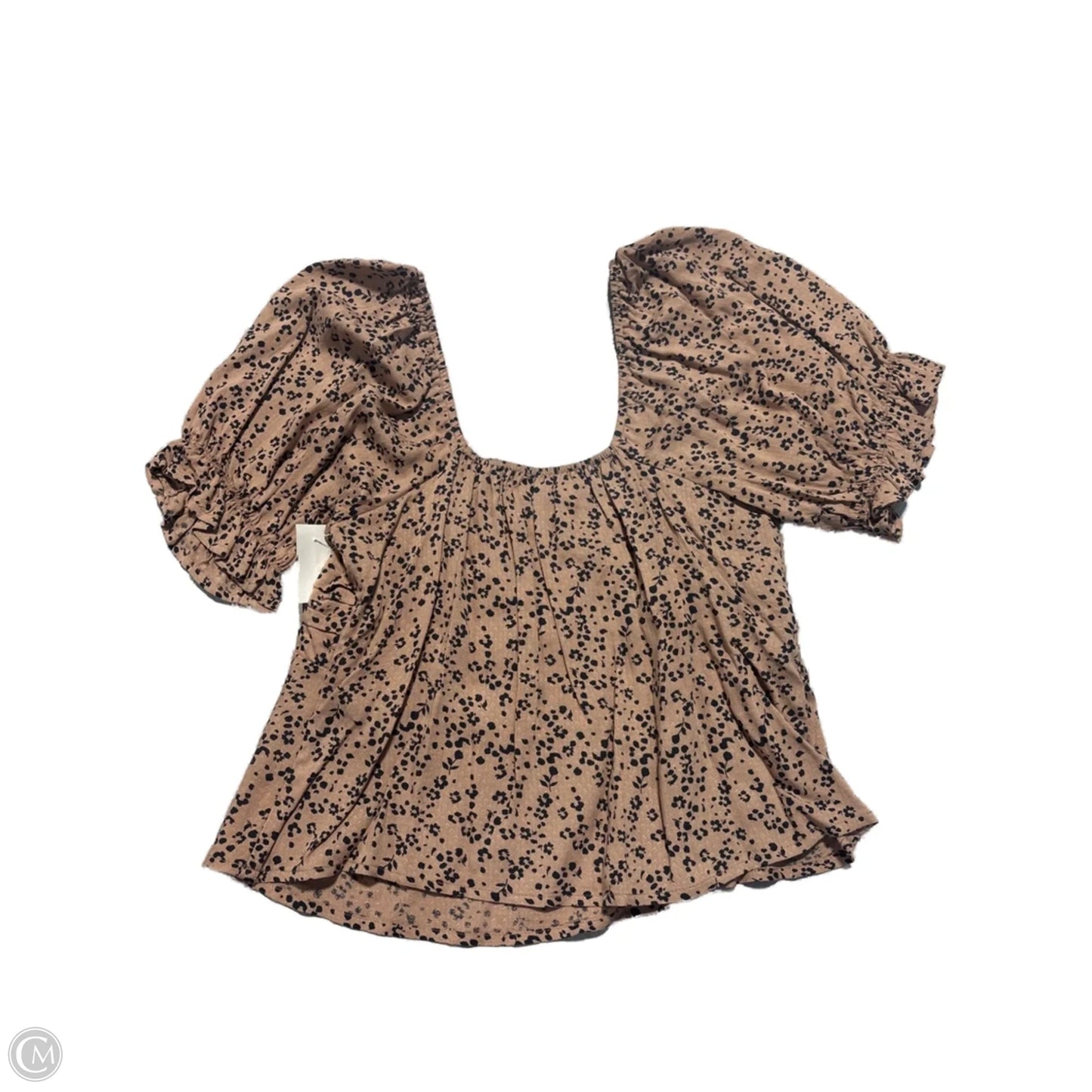 Top Short Sleeve By Cmc In Animal Print, Size: M