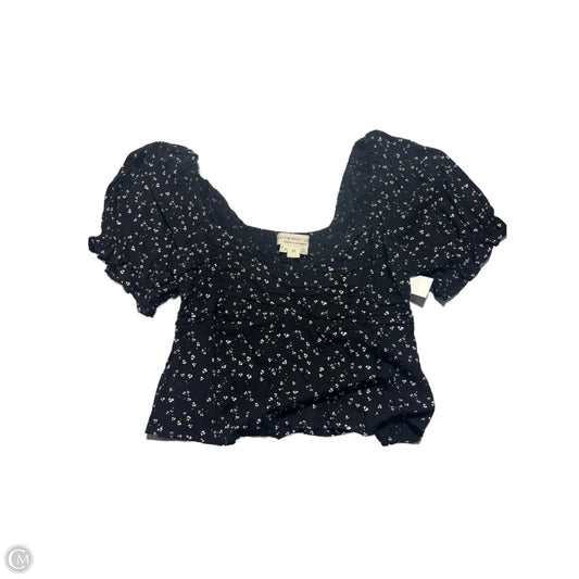 Top Short Sleeve By Cmc In Black, Size: M
