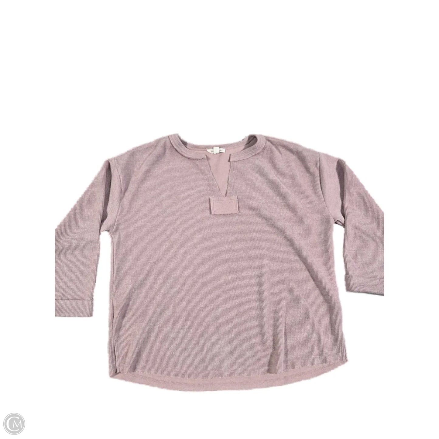 Top 3/4 Sleeve By Blu Pepper In Pink, Size: S
