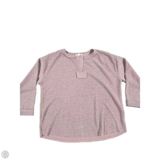 Top 3/4 Sleeve By Blu Pepper In Pink, Size: S